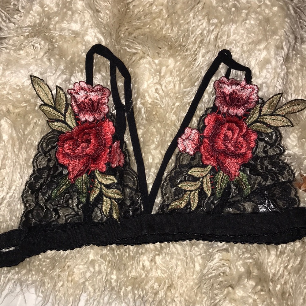 Floral and Lace Bralet